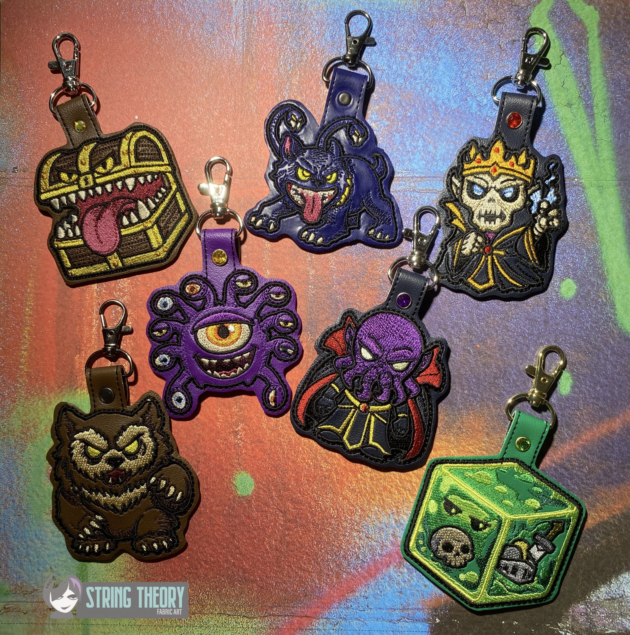 DND Chibi Monsters 1 Fob ITH machine embroidery pattern bundle