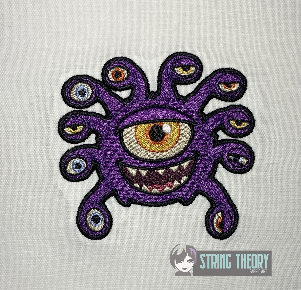 DND Chibi Beholder machine embroidery design