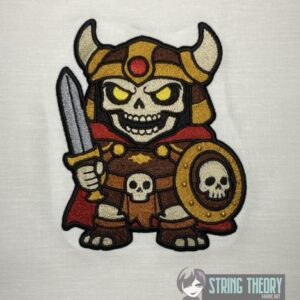 DND Chibi Skeleton machine embroidery design