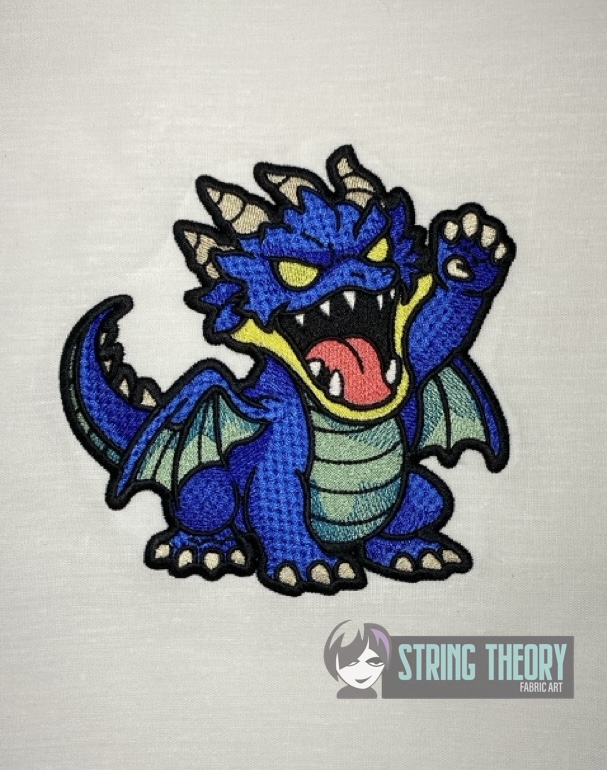 DND Chibi Dragon machine embroidery design