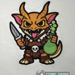 DND Chibi Kobold machine embroidery design