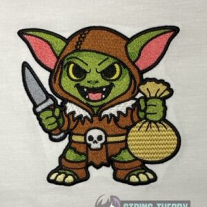 DND Chibi Goblin machine embroidery design