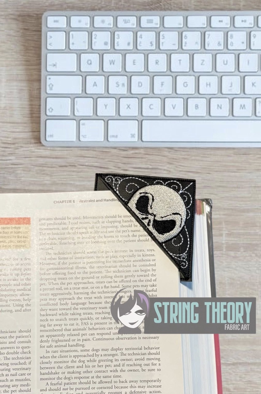 Chibi Jack Corner Bookmark ITH machine embroidery design