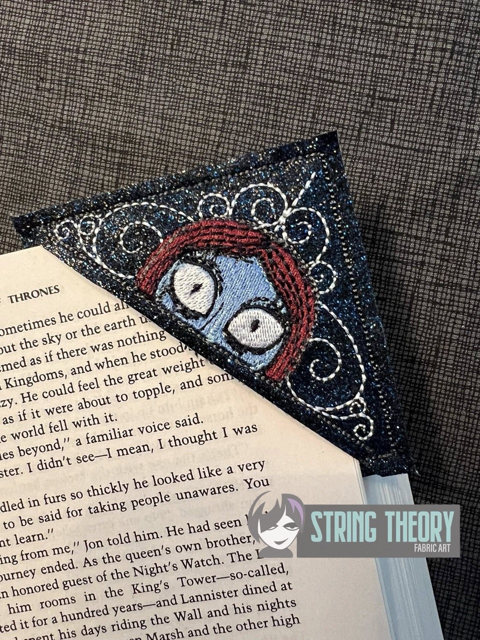 Chibi Sally Corner Bookmark ITH machine embroidery design