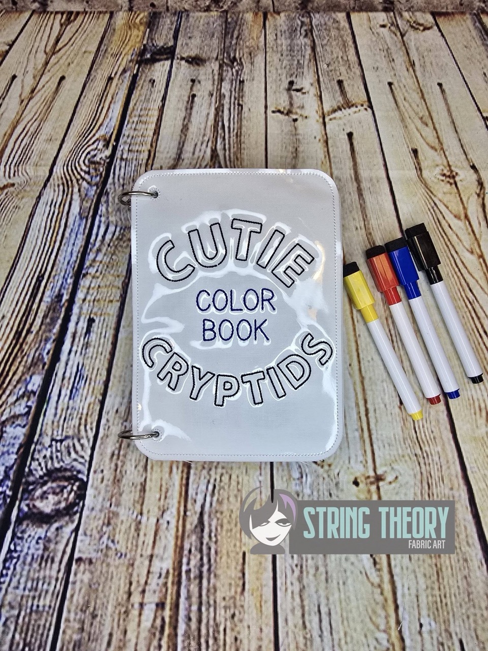 Cutie Cryptids Coloring Book ITH Machine Embroidery Pattern