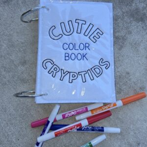 Cutie Cryptids Coloring Book ITH Machine Embroidery Pattern