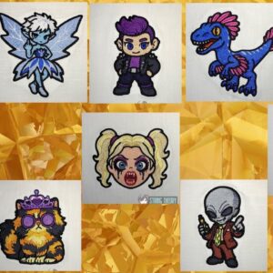 DCC Chibi Crawlers 4x4 machine embroidery pattern bundle