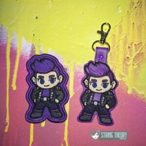 DCC Chibi Katia fob patch ITH machine embroidery design