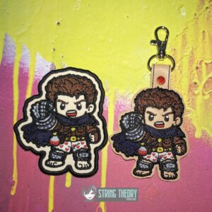 DCC Chibi Carl fob patch ITH machine embroidery design