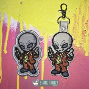 DCC Chibi Quasar fob patch ITH machine embroidery design