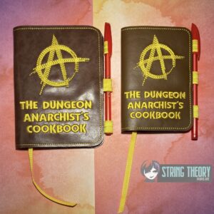 DCC Anarchist Cookbook notebook cover ITH machine Embroidery Design