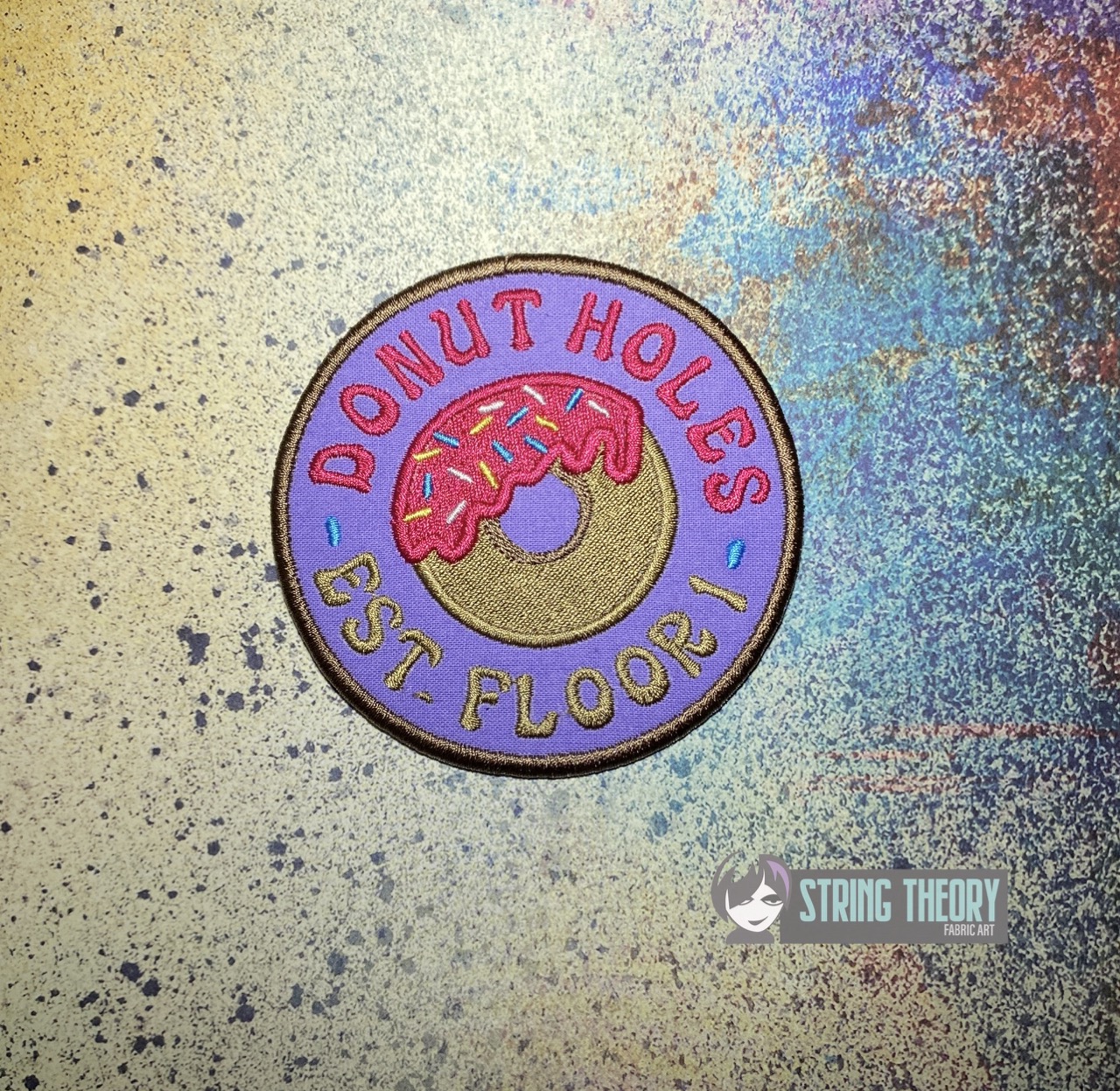 DCC Donut Holes fob patch ITH machine embroidery design