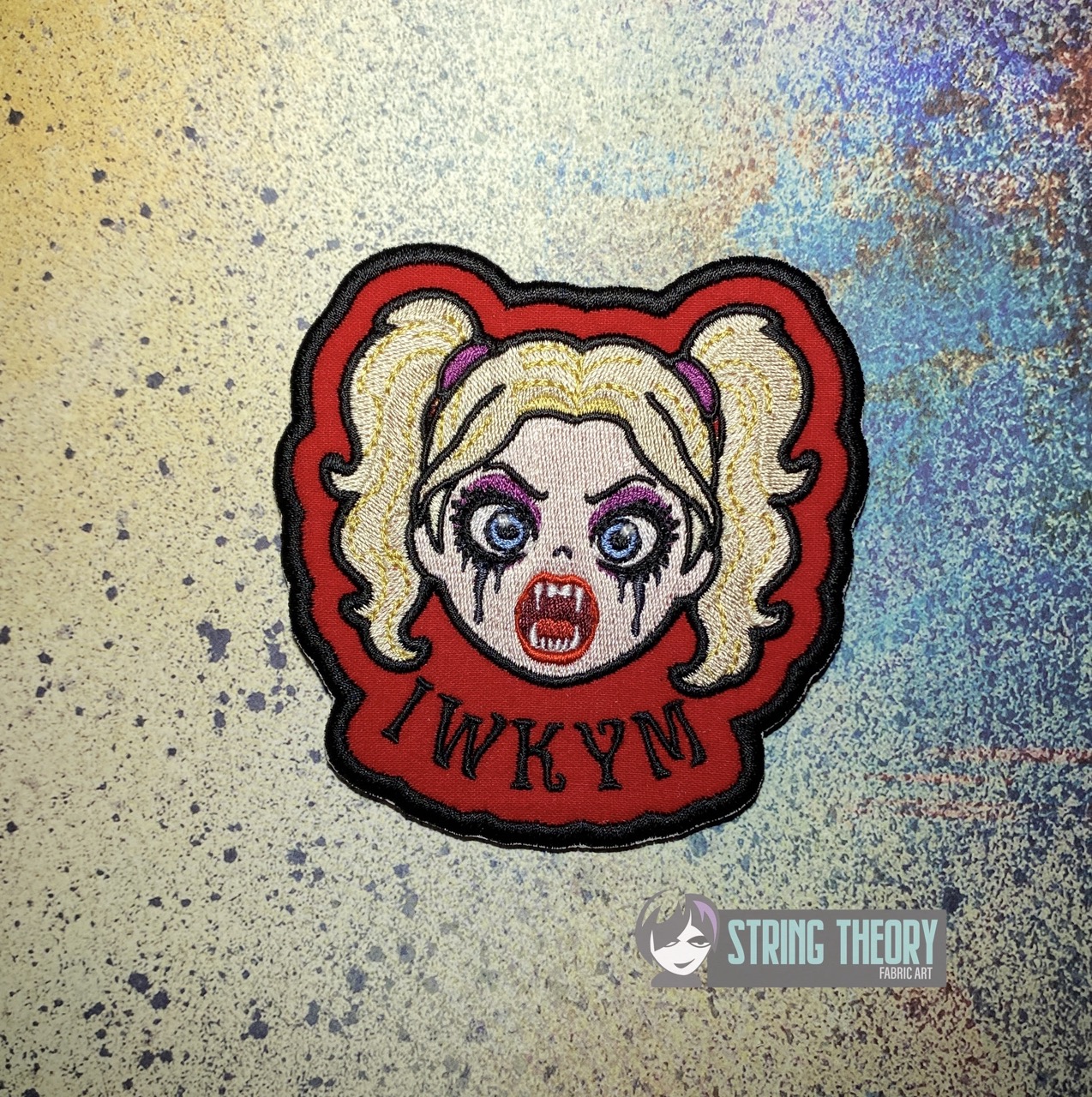 DCC - IWKYM fob patch ITH machine embroidery design