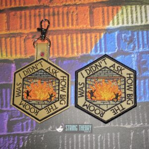 DND Didn't Ask ITH fob patch machine embroidery design