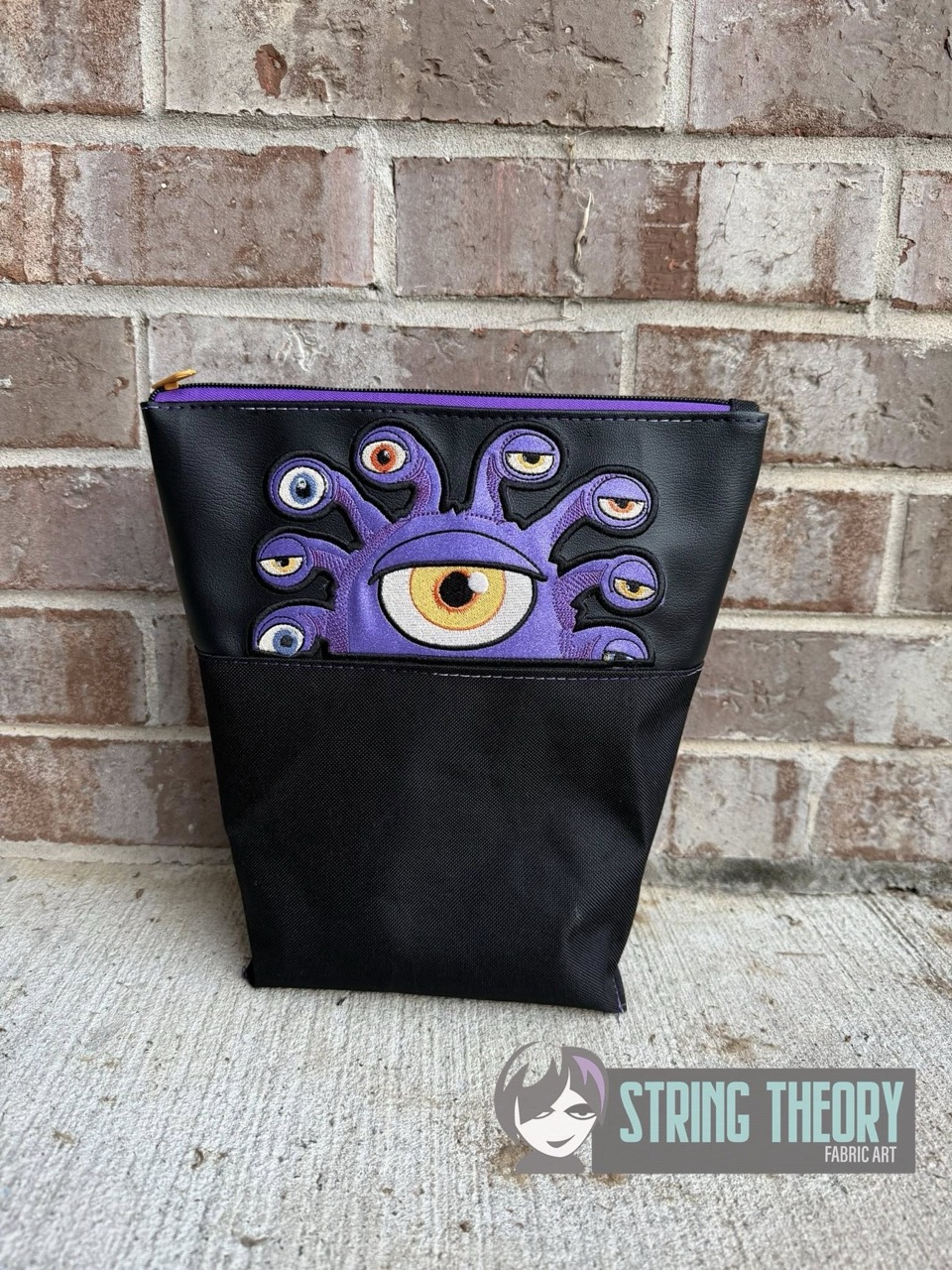 DND Chibi Beholder peeker ITH machine embroidery design
