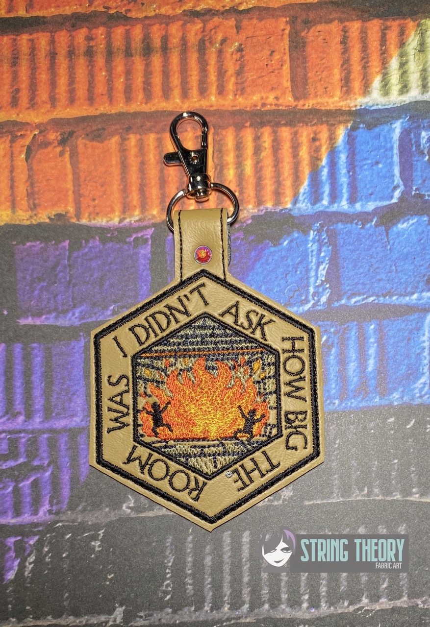 DND Didn't Ask ITH fob patch machine embroidery design