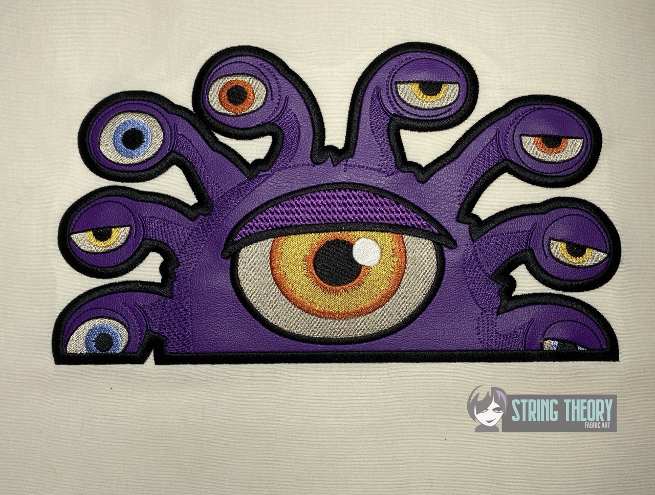 DND Chibi Beholder peeker ITH machine embroidery design