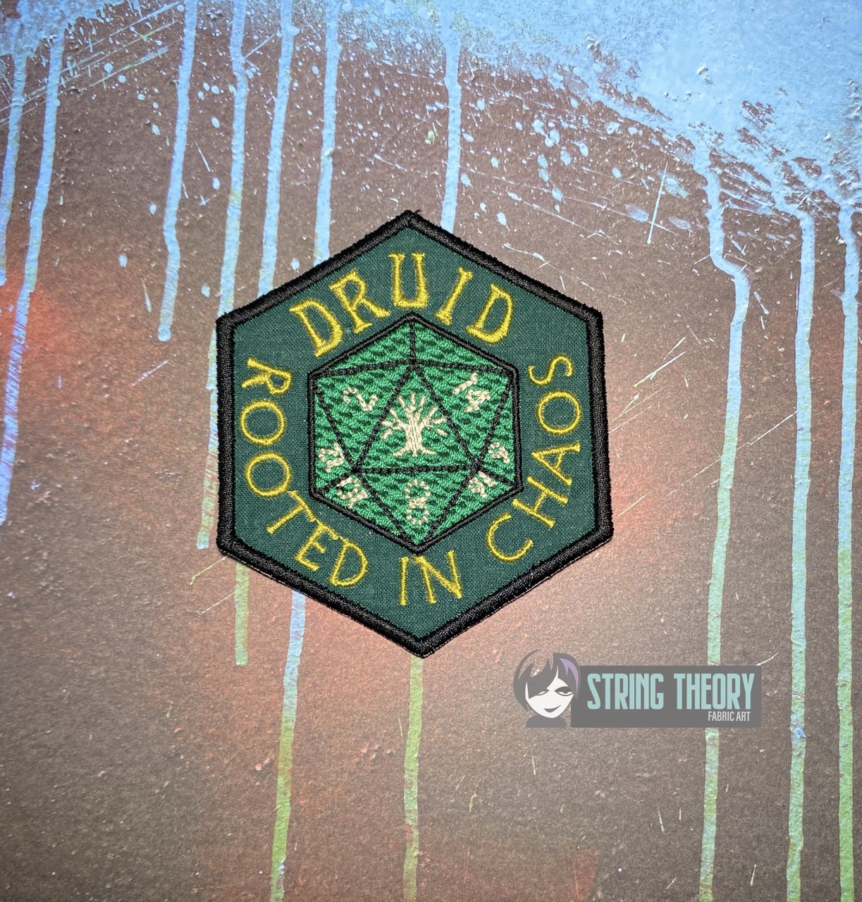 DND Druid Chaos ITH fob patch machine embroidery design