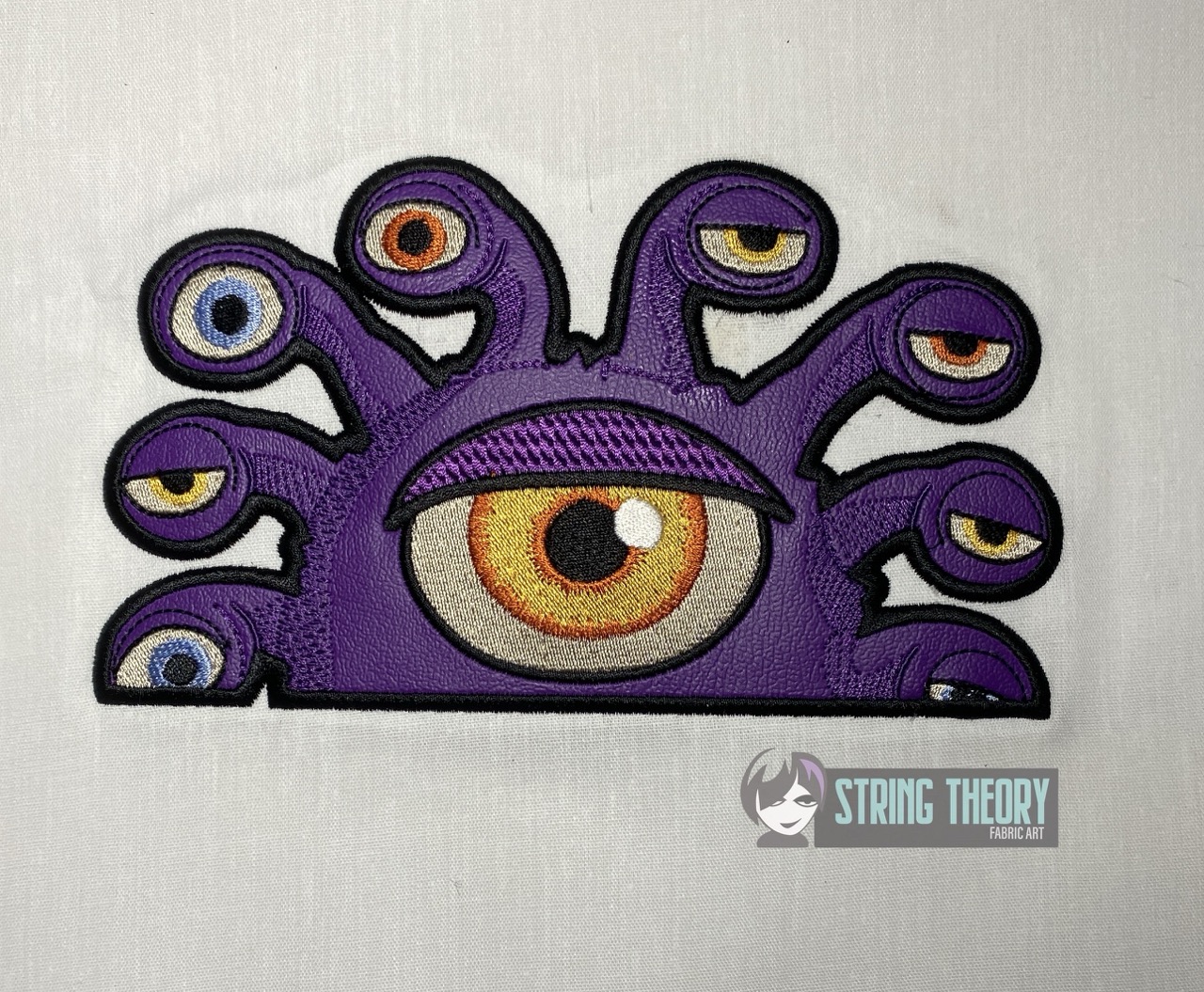 DND Chibi Beholder peeker ITH machine embroidery design