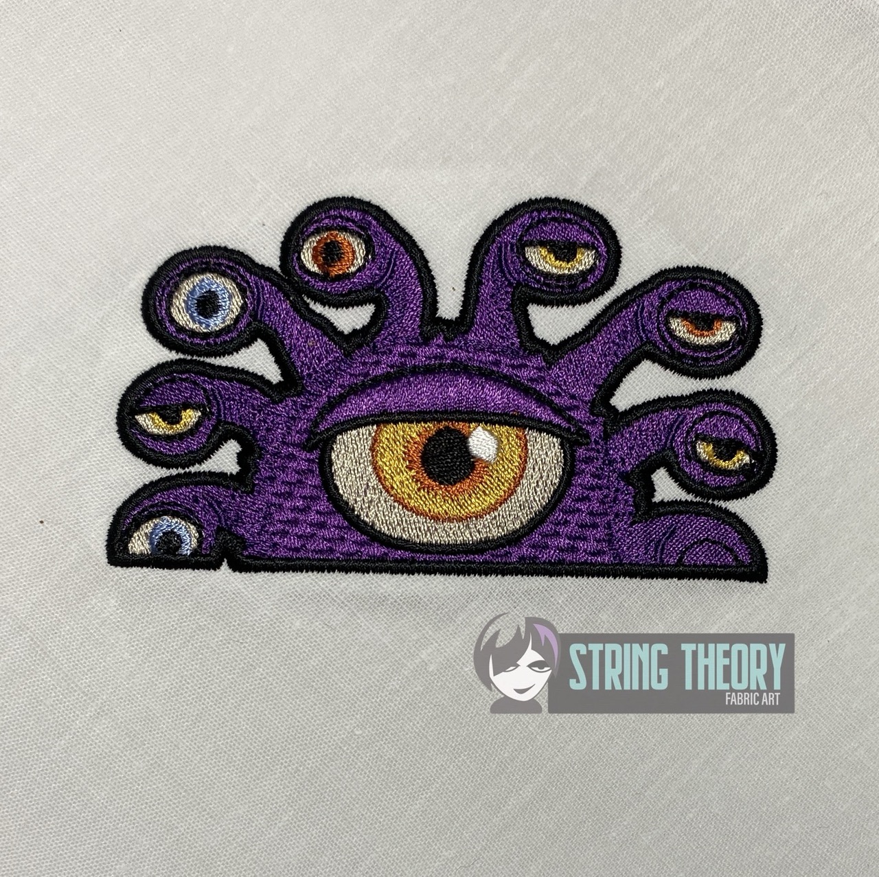 DND Chibi Beholder peeker ITH machine embroidery design