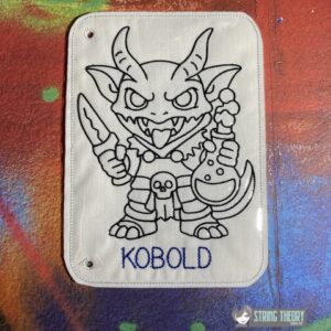 Chibi DND Kobold Coloring Page ITH Machine Embroidery Pattern