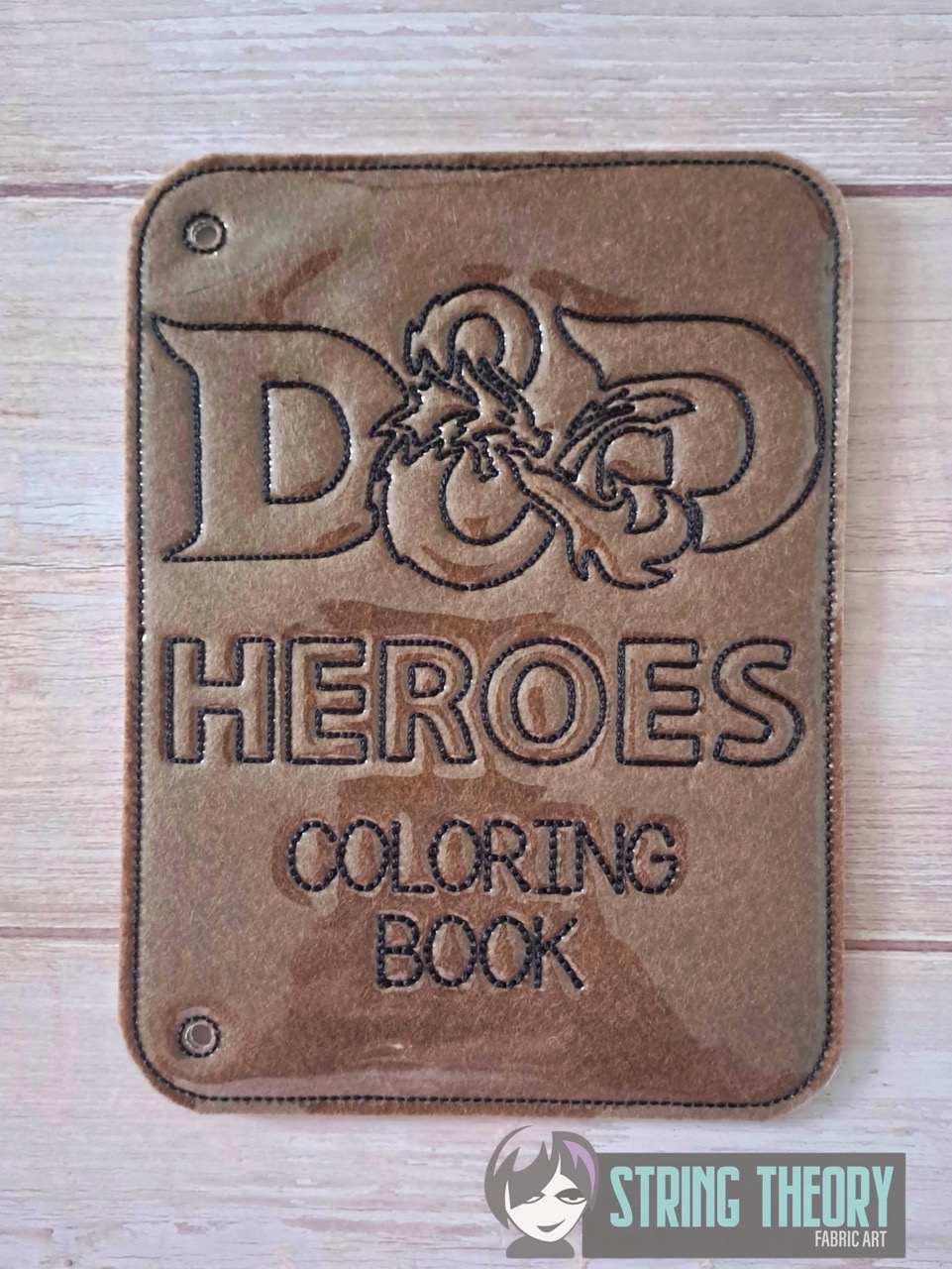 Chibi DND Coloring Book ITH Machine Embroidery Pattern