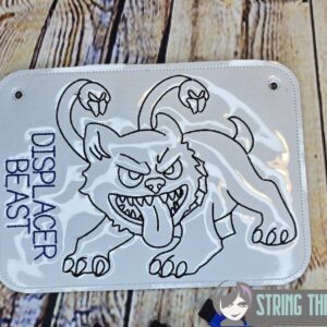 Chibi DND Displacer Beast Coloring Page ITH Machine Embroidery Pattern