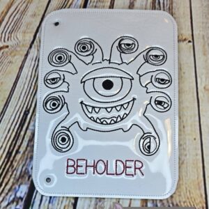 Chibi DND Beholder Coloring Page ITH Machine Embroidery Pattern