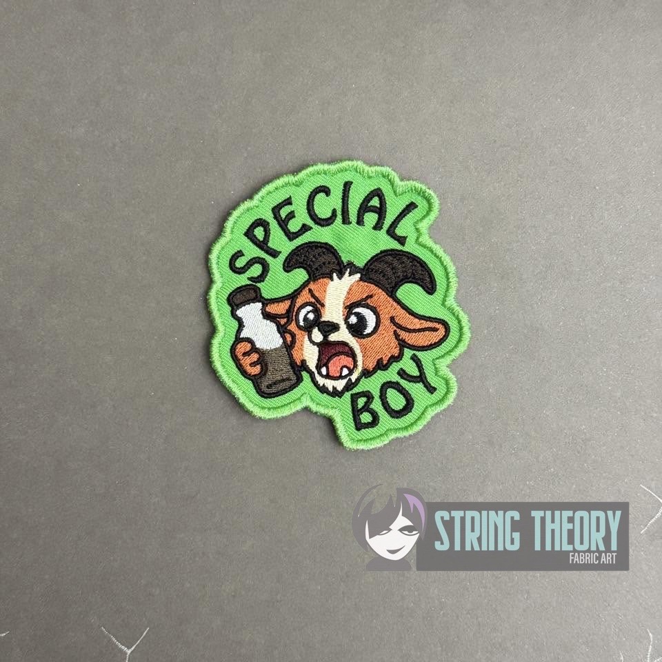 DCC – Special Boy fob patch ITH machine embroidery design
