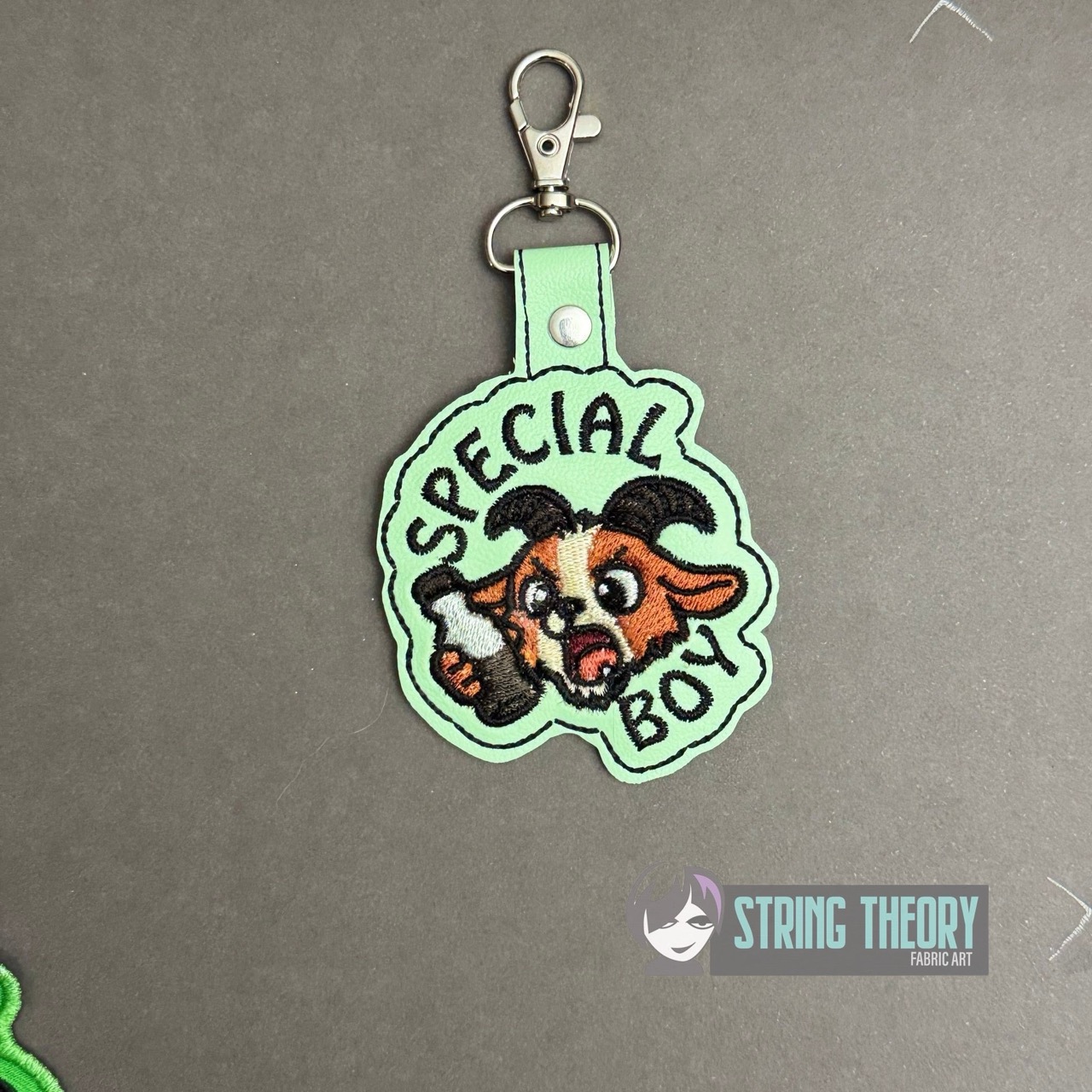 DCC – Special Boy fob patch ITH machine embroidery design