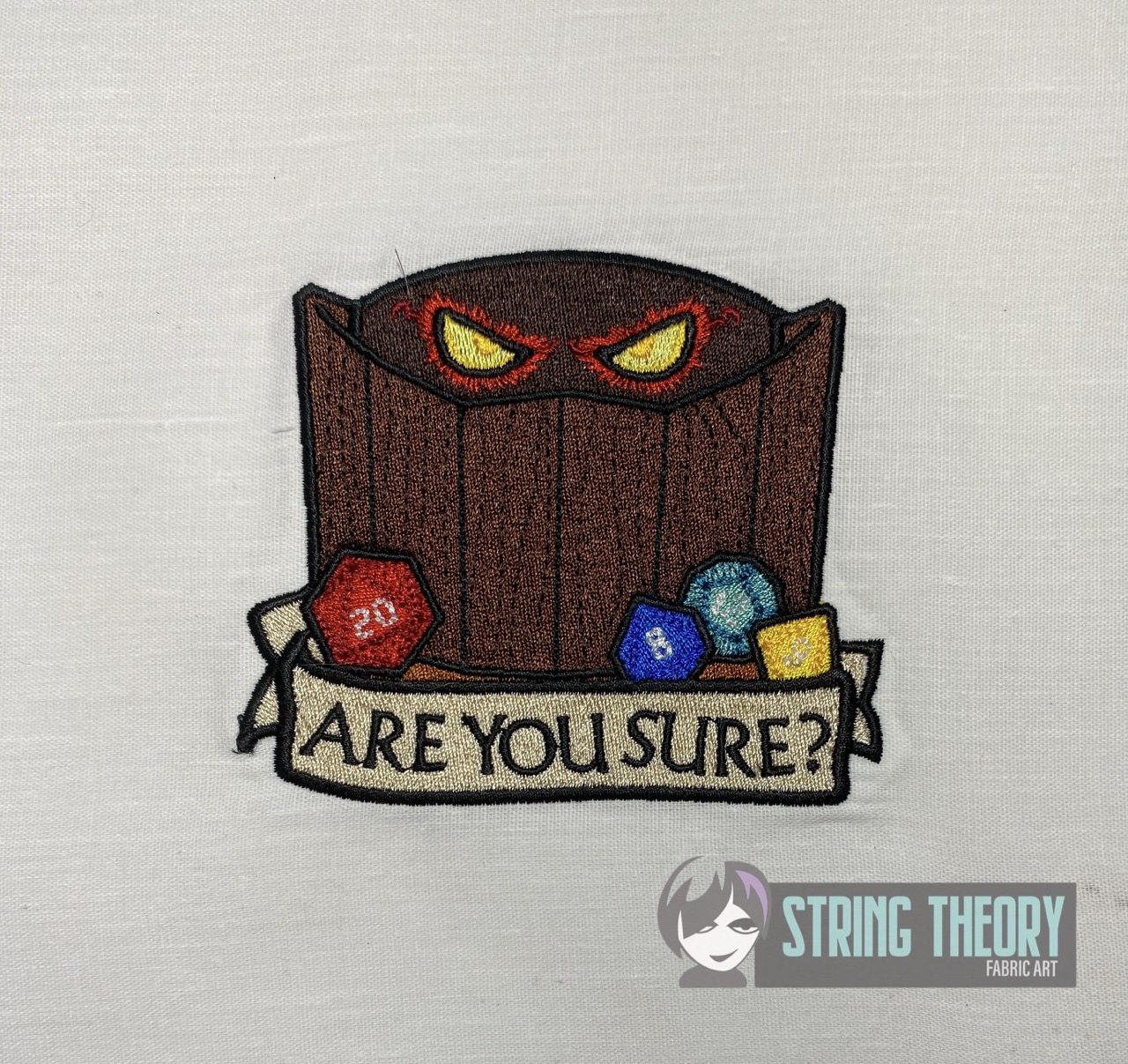 DND Are You Sure machine embroidery design