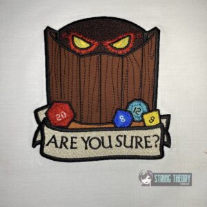 DND Are You Sure machine embroidery design