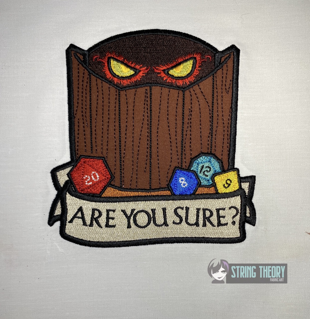 DND Are You Sure machine embroidery design