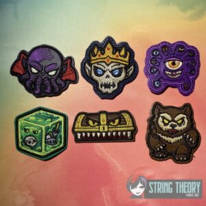 DND Monster Fridge magnet SET ITH machine embroidery design
