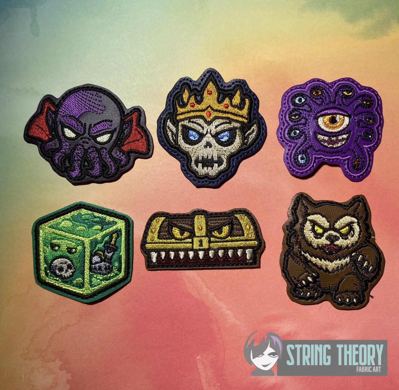 DND Monster Fridge magnet SET ITH machine embroidery design