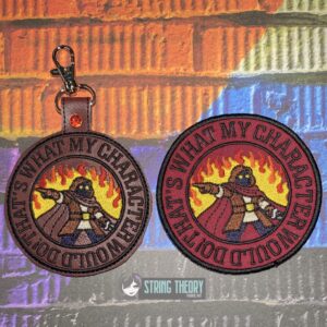 DND My Character ITH fob patch machine embroidery design