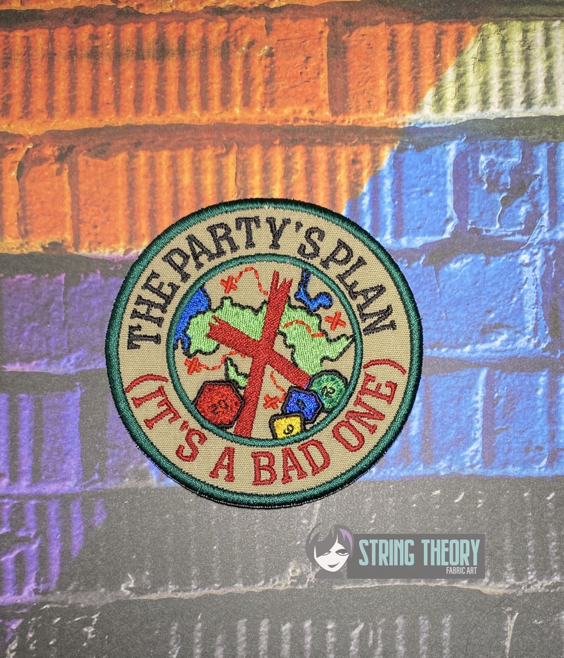 DND The Party's Plan ITH patch machine embroidery design