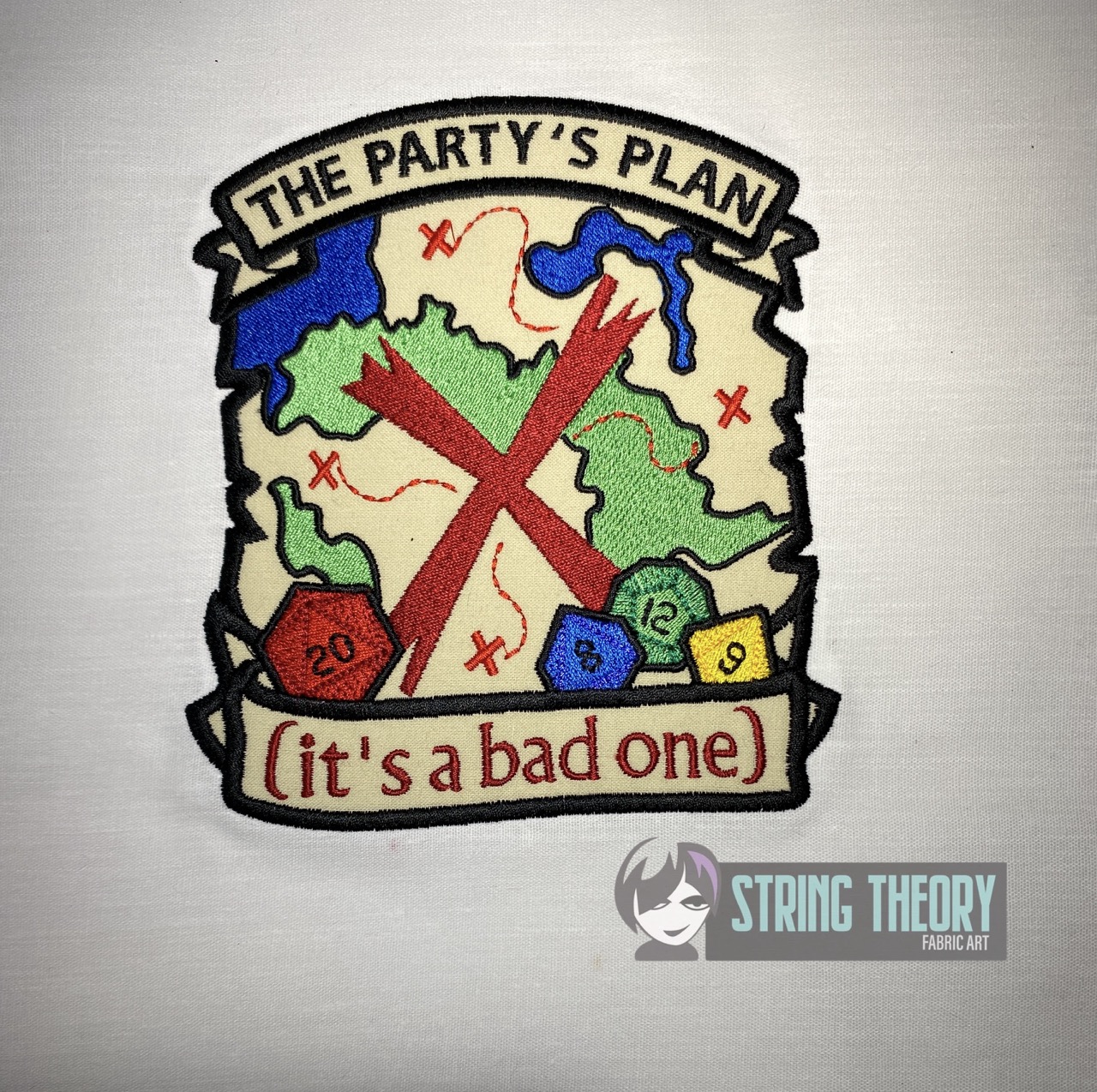 DND The Party's Plan machine embroidery design