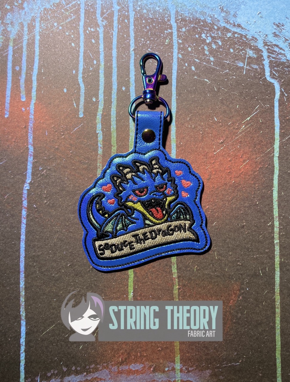 DND Seduce the Dragon ITH fob machine embroidery design