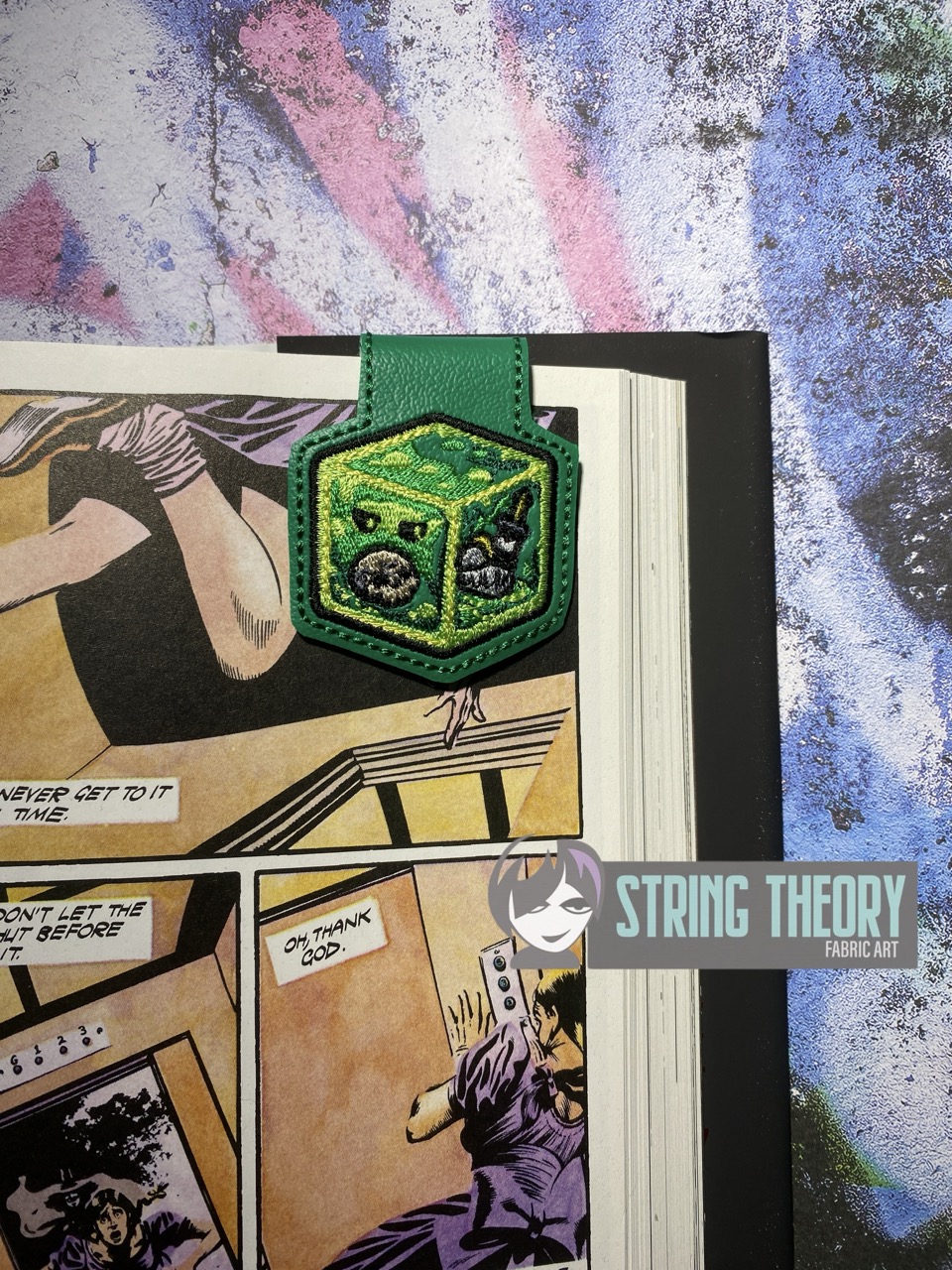 DND Gelatinous Cube magnetic bookmark ITH machine embroidery design