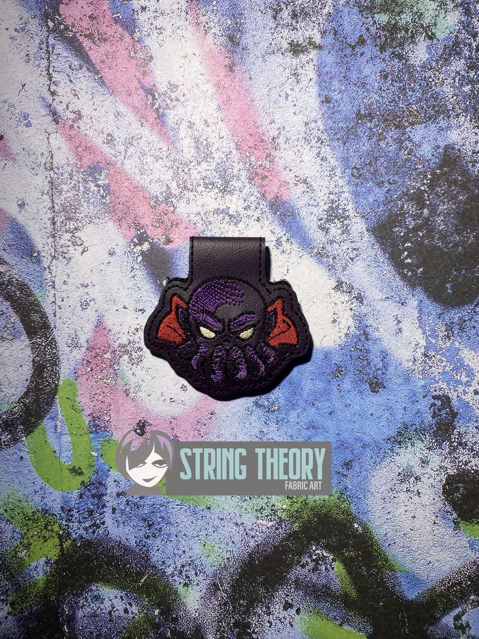 DND Mind Flayer magnetic bookmark ITH machine embroidery design