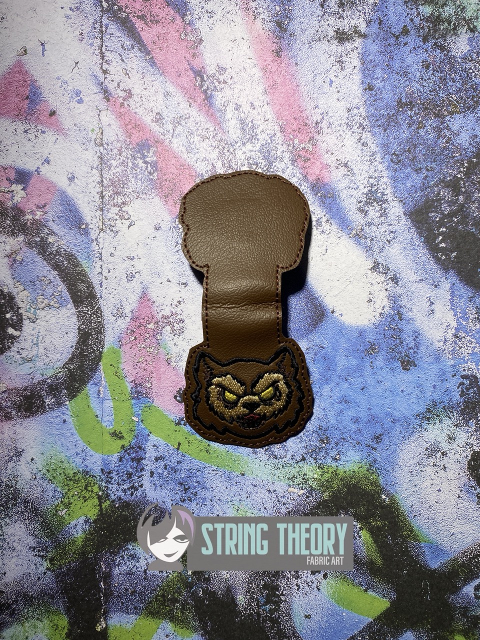 DND Owlbear magnetic bookmark ITH machine embroidery design