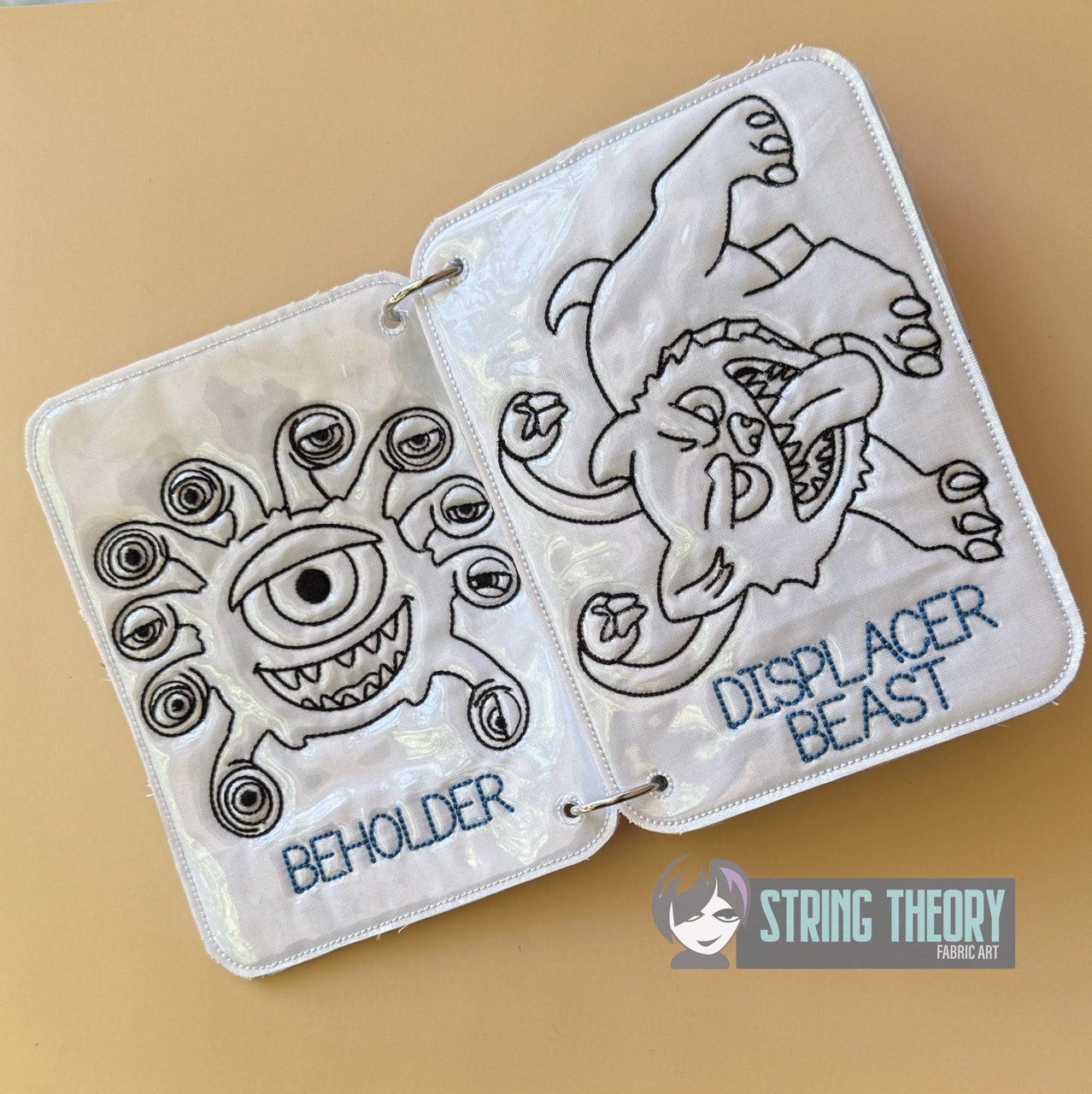 Chibi DND Monster Coloring Book ITH Machine Embroidery Pattern