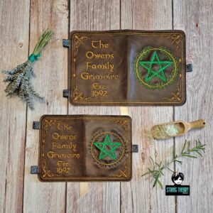 Practical Magic - Owens' Family Grimoire ITH Notebook Cover machine embroidery design