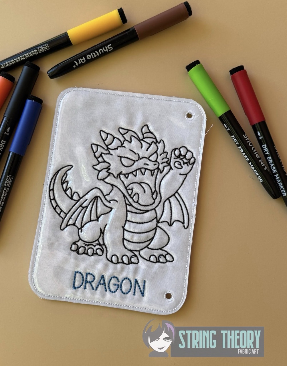 Chibi DND Monster Coloring Book ITH Machine Embroidery Pattern