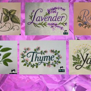 Practical Magic Magical Herbs 5x7 Machine Embroidery Bundle
