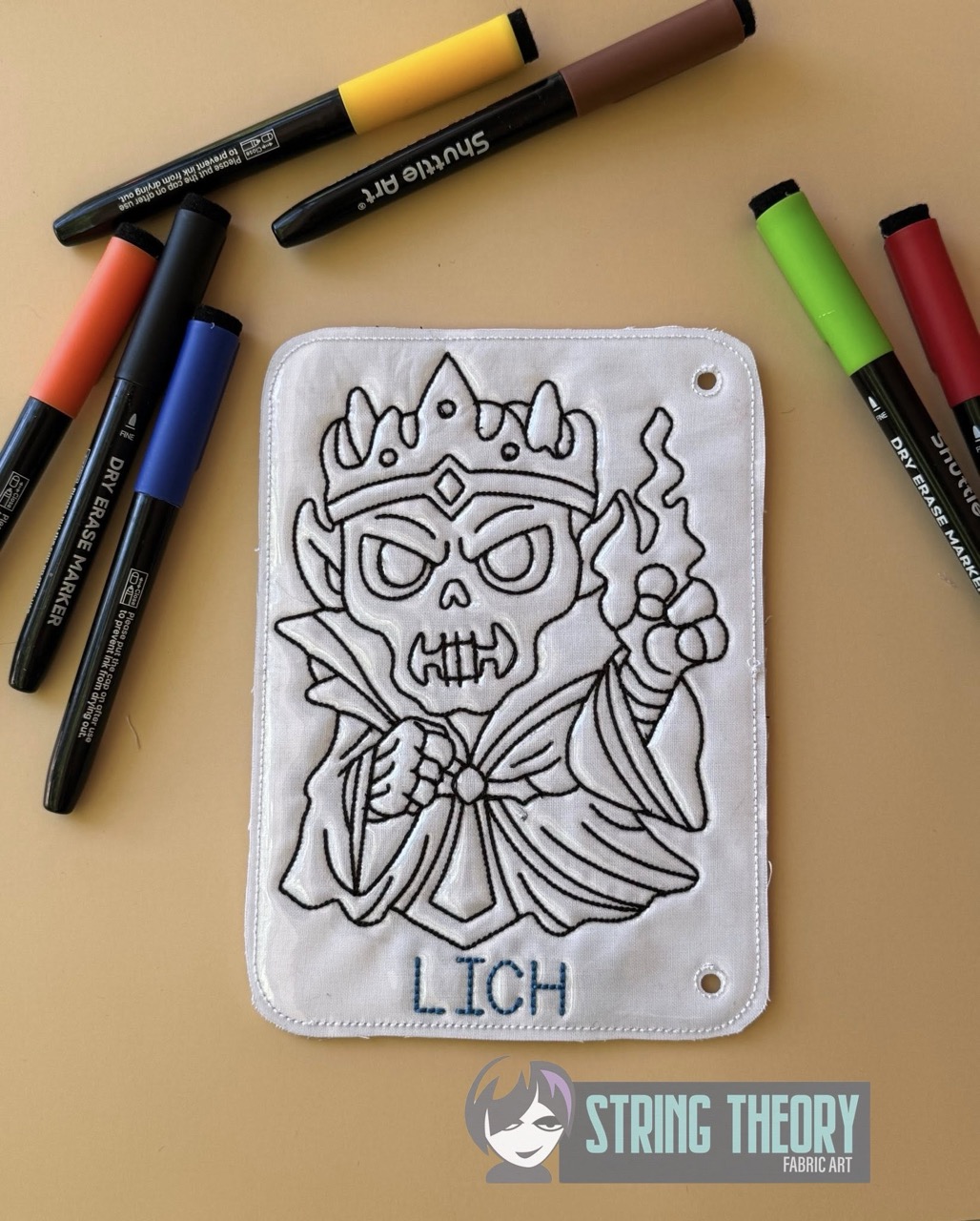 Chibi DND Monster Coloring Book ITH Machine Embroidery Pattern