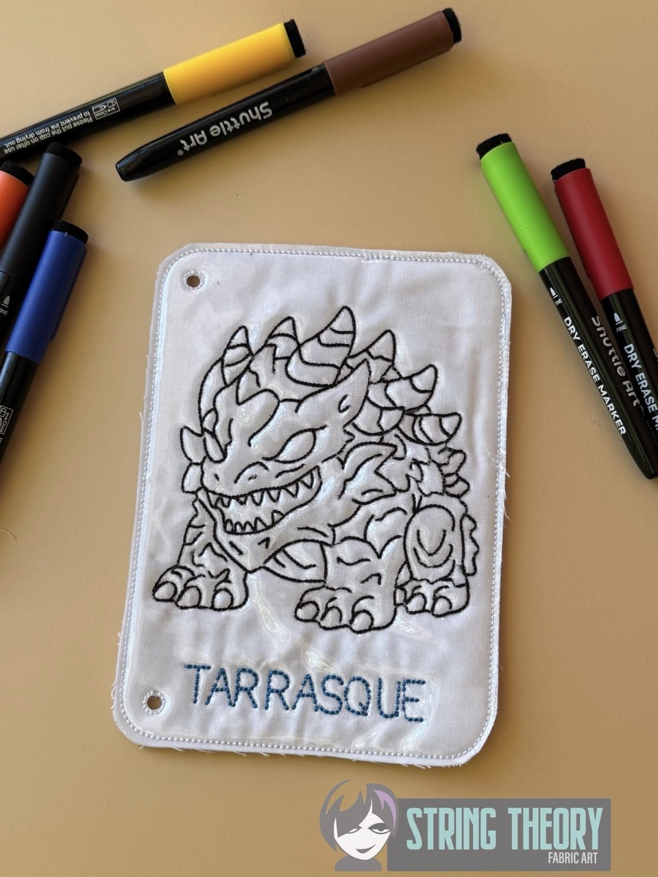Chibi DND Monster Coloring Book ITH Machine Embroidery Pattern