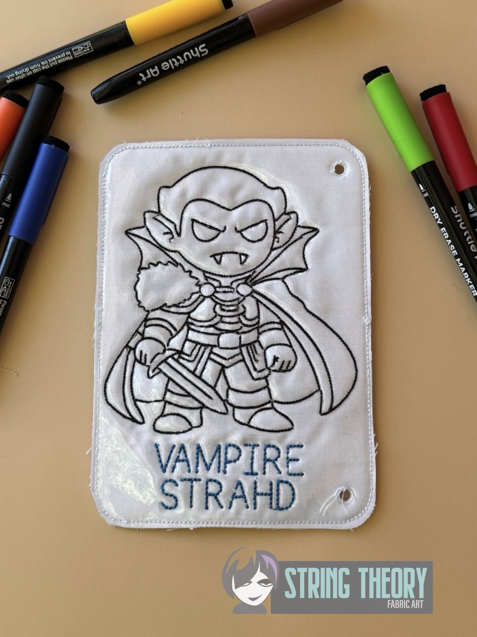Chibi DND Monster Coloring Book ITH Machine Embroidery Pattern