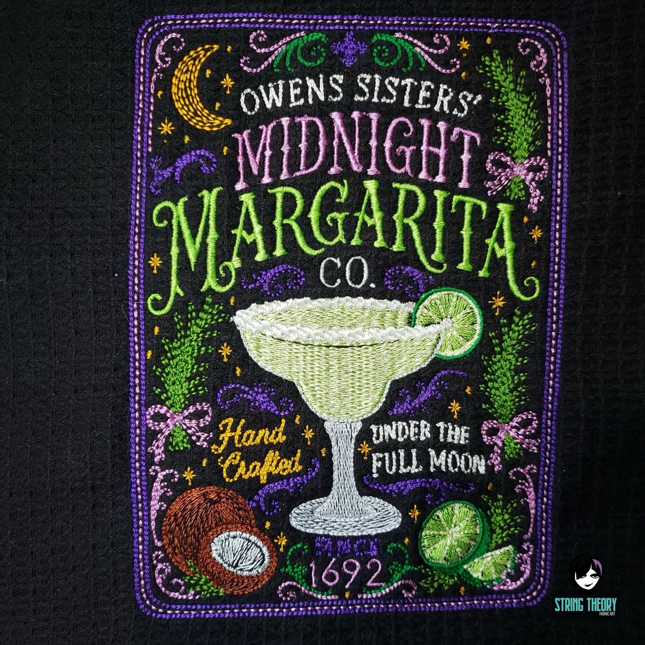 Practical Magic Midnight Margarita Machine Embroidery Design